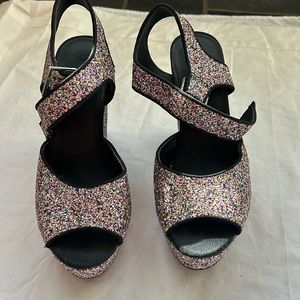 ASOS Glitter Wedges